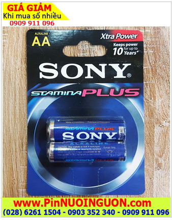 Sony AM3 LR6, Pin 1.5v Alkaline Plus Sony AM3 LR6 / Extra Power chính hãng (Vỉ 2viên)	